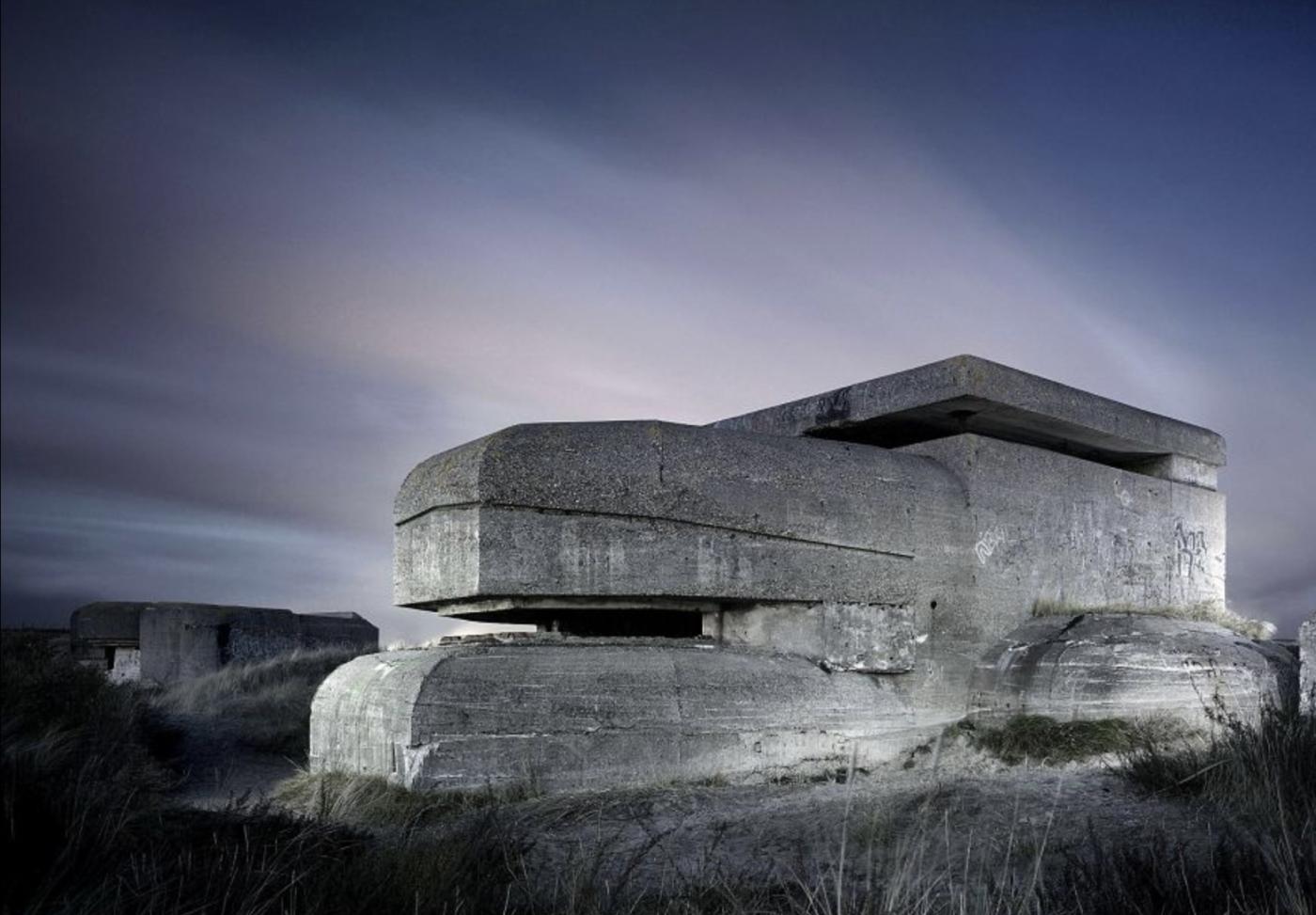 Sea defence bunkers 