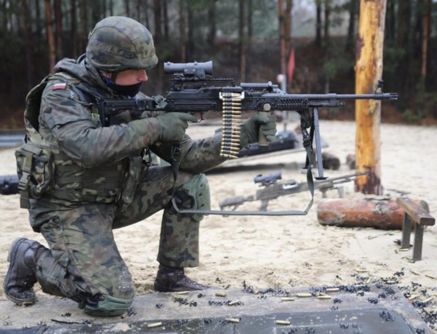 Polish machine gun ukm2020s military weapon 