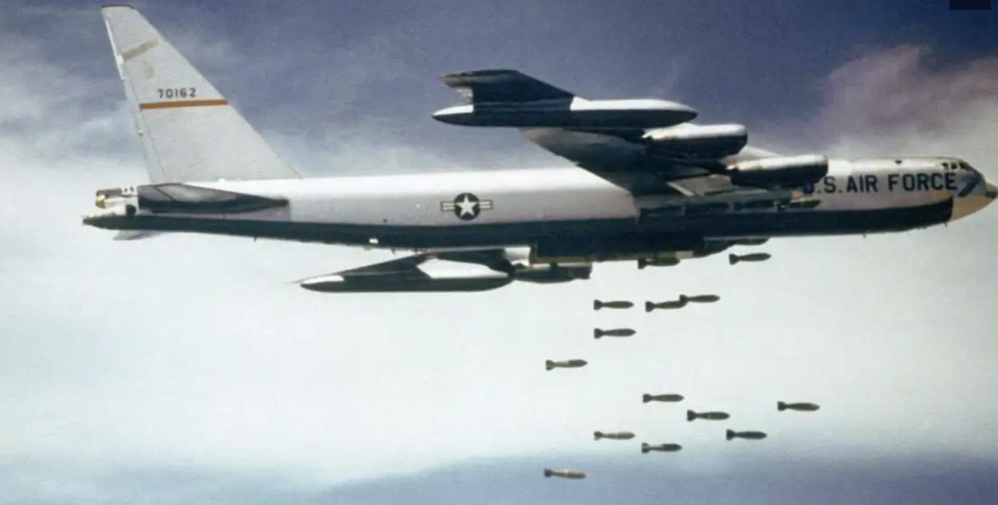 B-52 American bomber plane