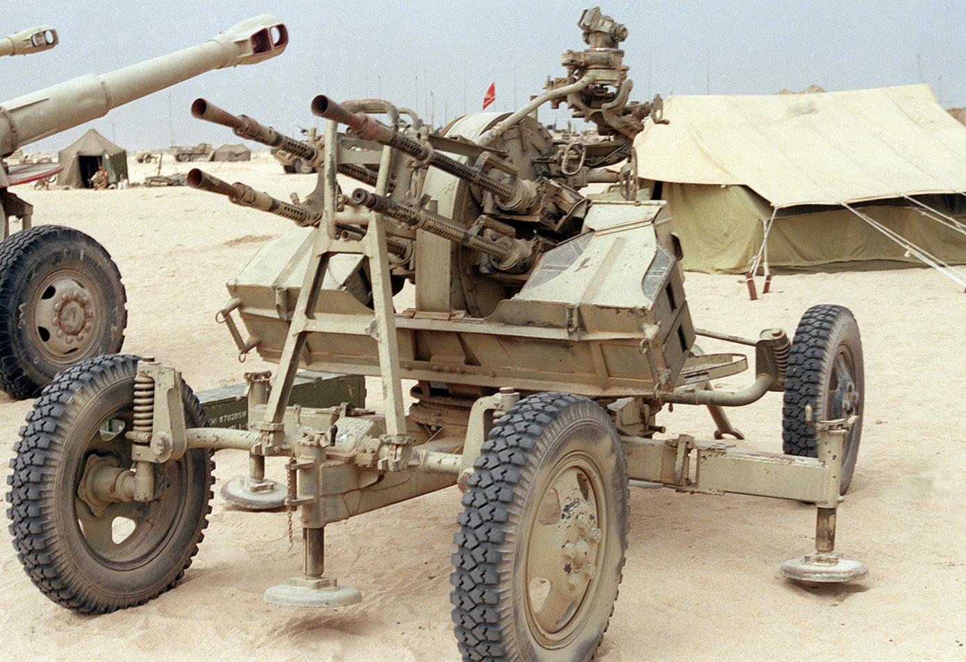 Iraq zPU -4 anti aircraft gun 