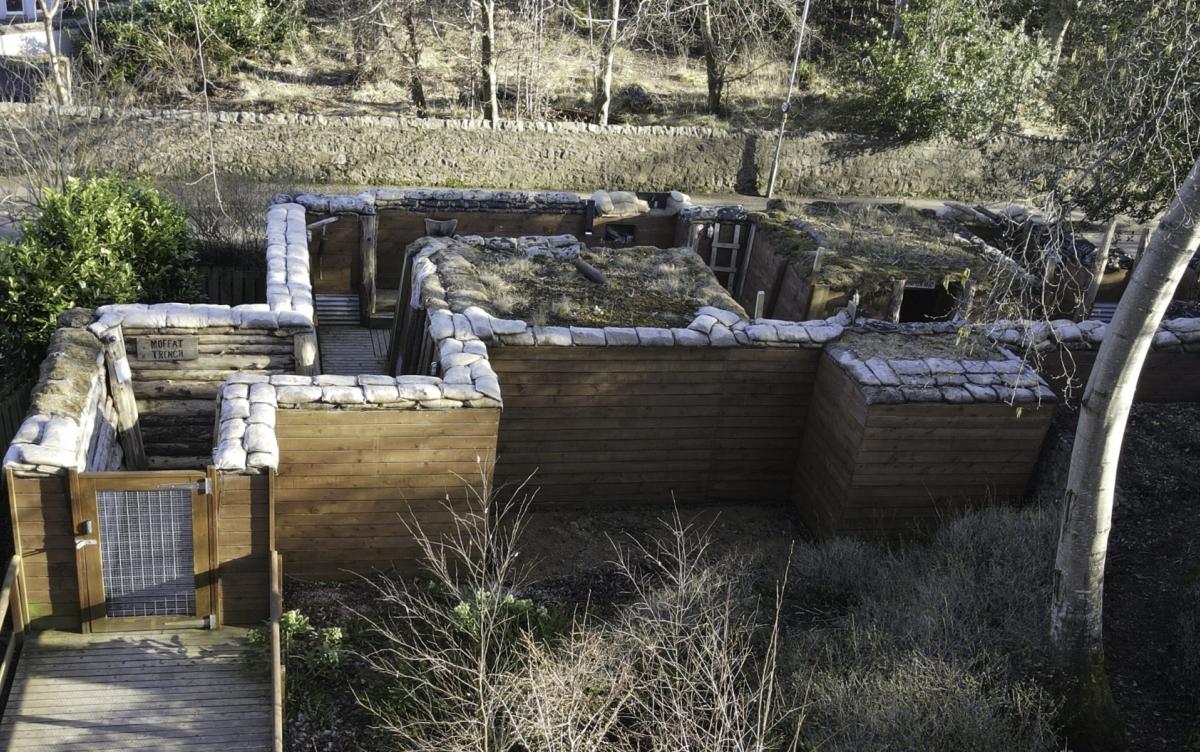 Ww1 trench on display 