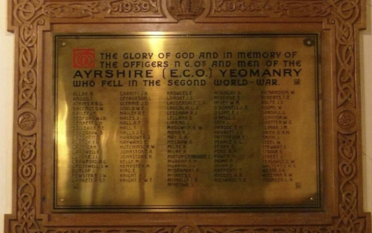 War plaque 