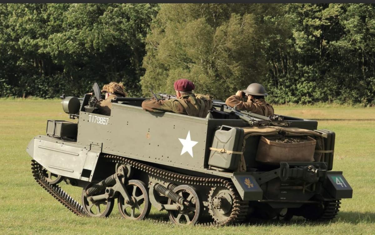 Tracked vehicle at Military Odyssey
