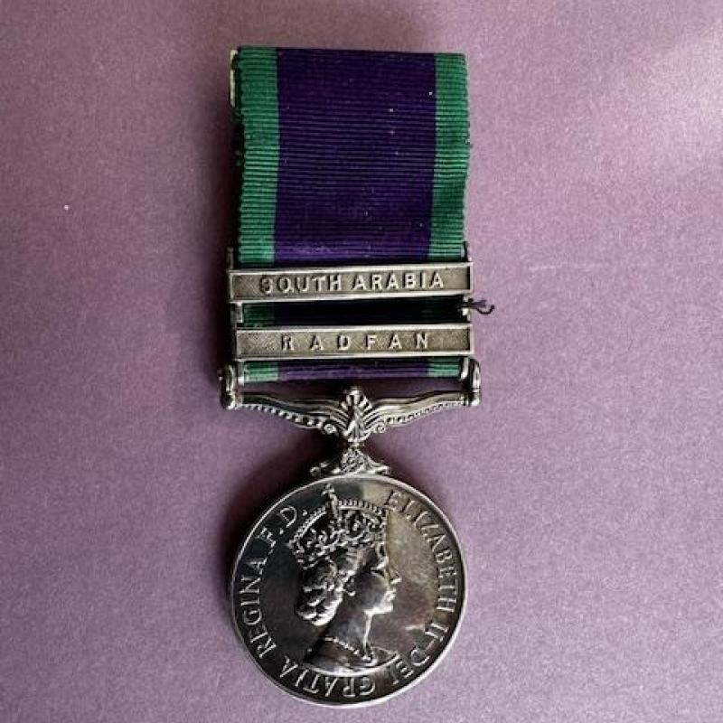 Service medal for time served in Aden.