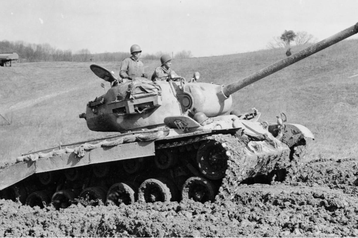 U.s Pershing m26 heavy battle tank 