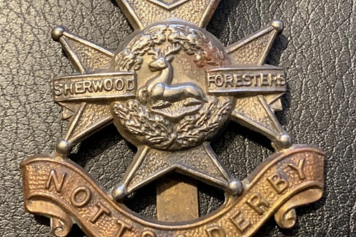 Sherwood Foresters regiment badge 